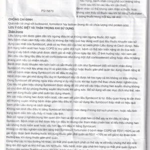 Thuốc bột để hít Symbicort AstraZeneca điều trị hen suyễn (60 liều)