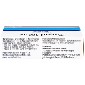 Thuốc Tanganil 500mg Pierre Fabre điều trị cơn chóng mặt (3 vỉ x 10 viên)