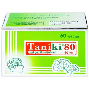 Thuốc Taniki 80 điều trị thiểu năng tuần hoàn não (60 viên)