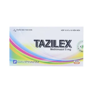 Thuốc Tazilex Davipharm điều trị trước khi phẫu thuật tuyến giáp (10 vỉ x 10 viên)
