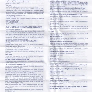 Thuốc Telfast BD 60mg Sanofi điều trị viêm mũi dị ứng, mày đay (1 vỉ x 10 viên)