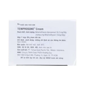 Kem bôi Temprosone Cream điều trị vảy nến, viêm da thượng bì (30g)
