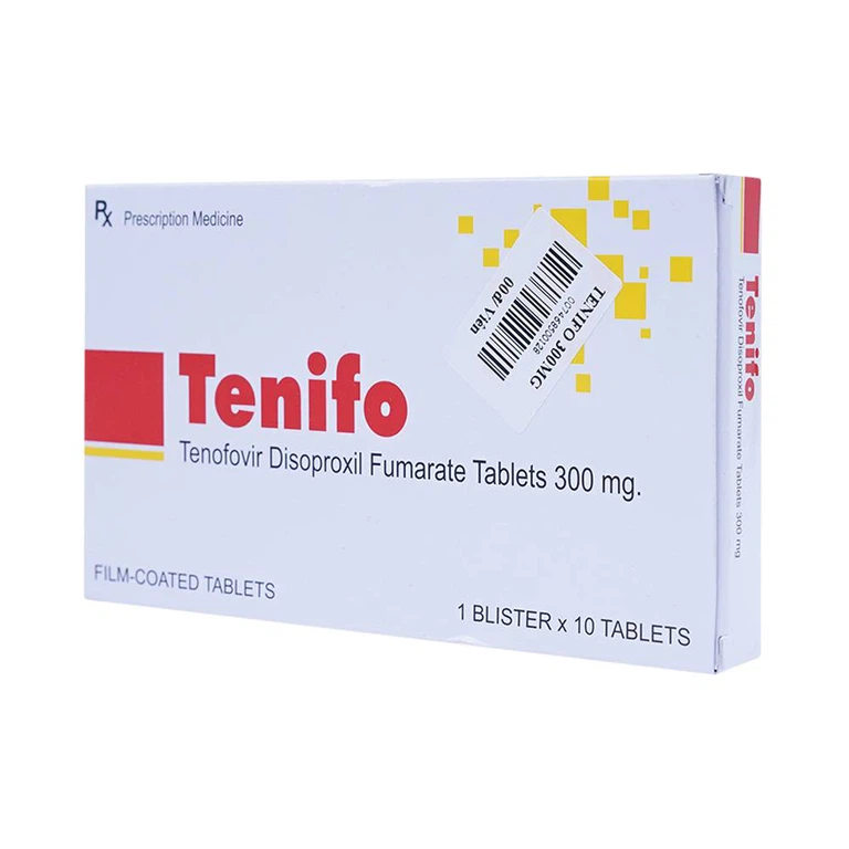 Thuốc Tenifo Atra điều trị nhiễm HIV-1, viêm gan B (1 vỉ x 10 viên)