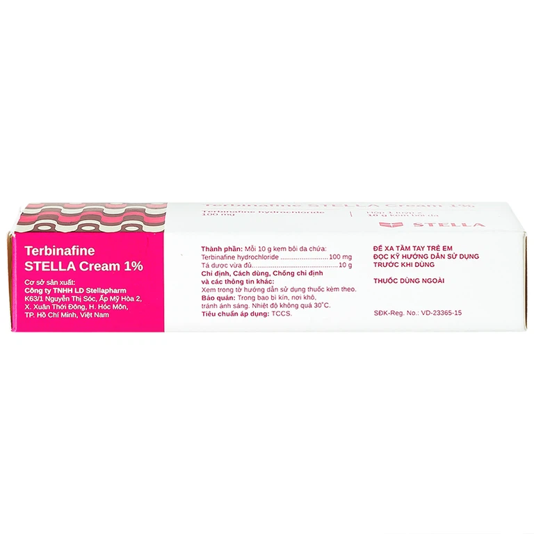 Kem bôi da Terbinafine Stella Cream 1% (10g) điều trị nhiễm nấm ở da, lang ben