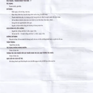 Thuốc Thanh Nhiệt Tiêu Độc-F điều trị mẩn ngứa, mày đay (40 viên)