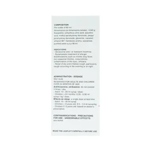 Siro Theralene Sanofi điều trị mất ngủ, viêm mũi (90ml)