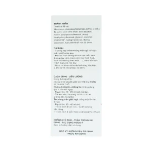 Siro Theralene Sanofi điều trị mất ngủ, viêm mũi (90ml)