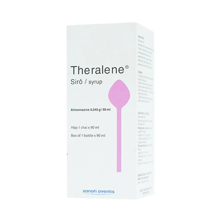 Siro Theralene Sanofi điều trị mất ngủ, viêm mũi (90ml)