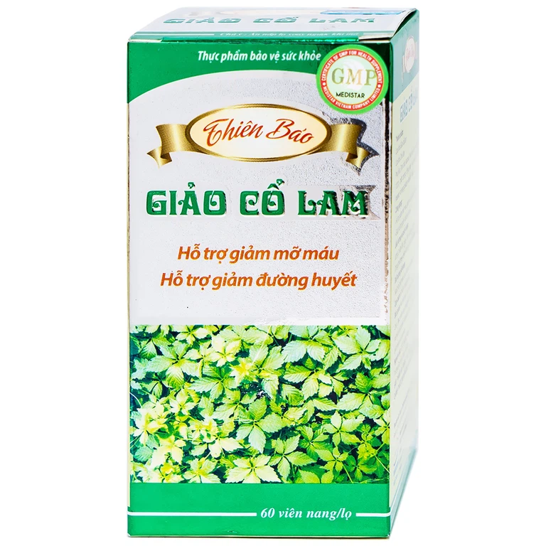 Viên uống Giảo Cổ Lam Thiên Bảo hỗ trợ giảm mỡ máu, giảm đường huyết (60 viên)