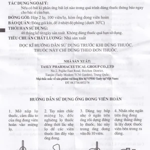 Thuốc Thiên Sứ Hộ Tâm Đan hỗ trợ tăng lưu lượng máu, cải thiện lưu lượng tim (2 lọ x 100 viên)