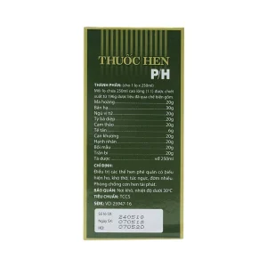 Cao lỏng thuốc hen P/H điều trị các thể hen phế quản (250ml)