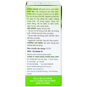 Siro ho Bảo Thanh điều trị các chứng ho, viêm phổi (125ml)