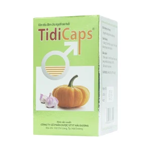 Viên tiểu đêm cho người cao tuổi TidiCaps HDPHARMA phòng và làm giảm các chứng u xơ tiền liệt tuyến lành tính (100 viên)
