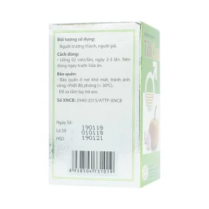 Viên tiểu đêm cho người cao tuổi TidiCaps HDPHARMA phòng và làm giảm các chứng u xơ tiền liệt tuyến lành tính (100 viên)