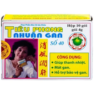 Hoàn cứng Tiêu Phong Nhuận Gan Ngọc Liên giúp thanh nhiệt, mát gan (10 gói x 4g)