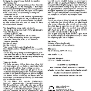 Thuốc Timmak 3mg S.P.M điều trị rối loạn tuần hoàn thể đứng (6 vỉ x 10 viên)