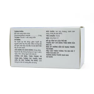 Thuốc Timmak 3mg S.P.M điều trị rối loạn tuần hoàn thể đứng (6 vỉ x 10 viên)
