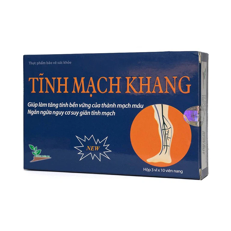 Viên uống Tĩnh Mạch Khang Phương Đông giúp tăng tính bền vững của thành mạch máu (3 vỉ x 10 viên)