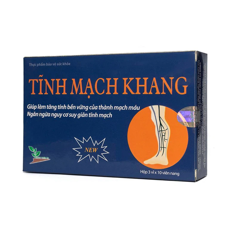 Viên uống Tĩnh Mạch Khang Phương Đông giúp tăng tính bền vững của thành mạch máu (3 vỉ x 10 viên)