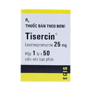 Thuốc Tisercin 25mg Egis điều trị loạn thần (1 lọ x 50 viên)