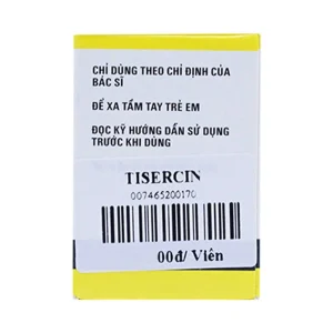 Thuốc Tisercin 25mg Egis điều trị loạn thần (1 lọ x 50 viên)