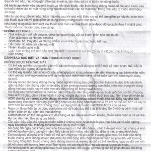 Hỗn dịch nhỏ mắt Tobradex điều trị tình trạng viêm ở mắt (5ml)