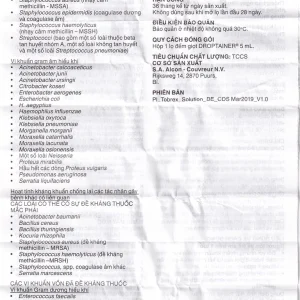 Thuốc nhỏ mắt Tobrex Alcon điều trị nhiễm khuẩn ở mắt (5ml)