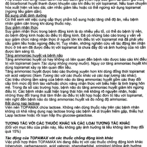 Thuốc Topamax 25 Janssen điều trị động kinh cục bộ, dự phòng đau nửa đầu (6 vỉ x 10 viên)