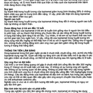 Thuốc Topamax 25 Janssen điều trị động kinh cục bộ, dự phòng đau nửa đầu (6 vỉ x 10 viên)