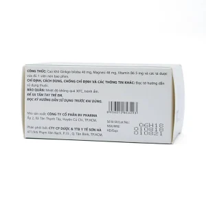 Thuốc Topbrain BV Pharma điều trị tăng tuần hoàn não, tăng cường trí nhớ (6 vỉ x 10 viên)