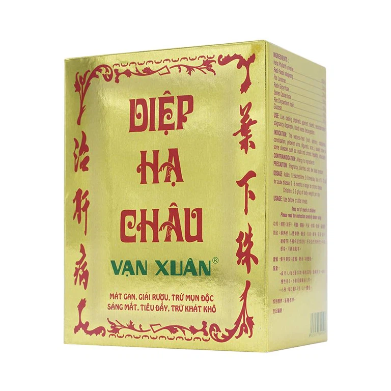 Thuốc cốm Diệp Hạ Châu Vạn Xuân mát gan, giải rượu, trừ mụn độc (20 gói)