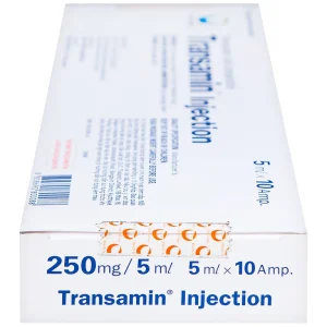 Thuốc tiêm Transamin Injection Daiichi điều trị bệnh bạch huyết, thiếu máu không tái tạo (1 vỉ x 10 ống x 5ml)