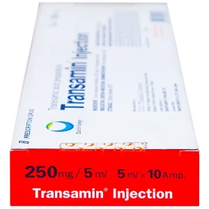 Thuốc tiêm Transamin Injection Daiichi điều trị bệnh bạch huyết, thiếu máu không tái tạo (1 vỉ x 10 ống x 5ml)