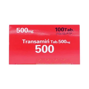 Thuốc Transamin Tab.500mg Daiichi điều trị bệnh bạch huyết, thiếu máu không tái tạo (10 vỉ x 10 viên)