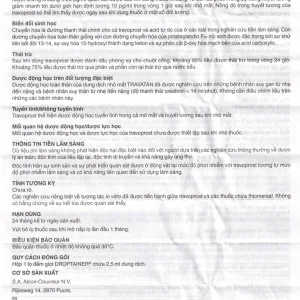 Thuốc nhỏ mắt Travatan Novartis làm giãn nhãn áp (2,5ml)