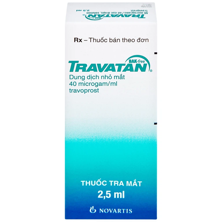 Thuốc nhỏ mắt Travatan Novartis làm giãn nhãn áp (2,5ml)