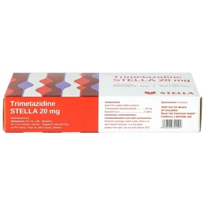 Thuốc Trimetazidine Stella 20mg điều trị đau thắt ngực ổn định (2 vỉ x 30 viên)