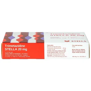Thuốc Trimetazidine Stella 20mg điều trị đau thắt ngực ổn định (2 vỉ x 30 viên)