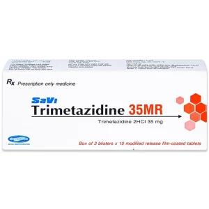 Thuốc Savi Trimetazidine 35MR điều trị đau thắt ngực (3 vỉ x 10 viên)