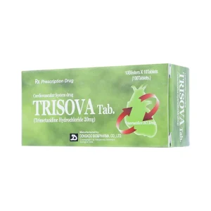 Thuốc Trisova Tab DongKoo điều trị đau thắt ngực ổn định (10 vỉ x 10 viên)