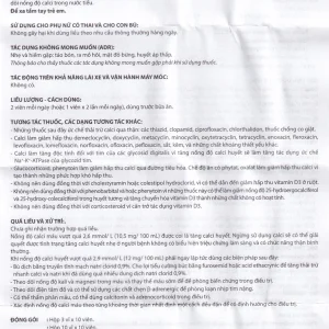 Thuốc Trixlazi DaviPharm bổ sung canxi, magnesi, kẽm và Vitamin D3 (3 vỉ x 10 viên)