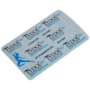 Thuốc Tydol 650 OPV giảm đau và hạ sốt từ nhẹ đến trung bình (10 vỉ x 10 viên)