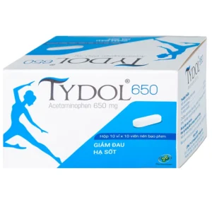 Thuốc Tydol 650 OPV giảm đau và hạ sốt từ nhẹ đến trung bình (10 vỉ x 10 viên)