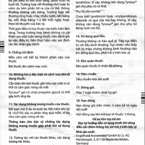 Gel bôi ngoài da Tyrosur Engelhard điều trị và phòng ngừa nhiễm khuẩn (5g)