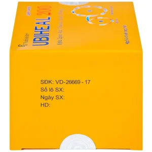 Thuốc Ubiheal 200 Nam Hà điều trị các rối loạn cảm giác do bệnh thần kinh đái tháo đường (5 vỉ x 6 viên)