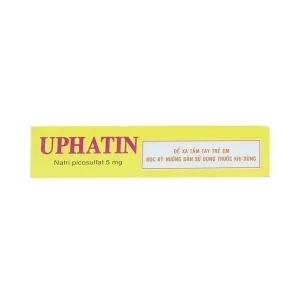 Viên ngậm Uphatin 5mg Uphace điều trị các triệu chứng táo bón (3 vỉ x 10 viên)