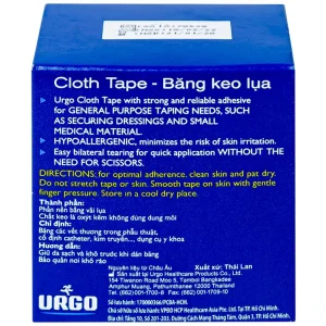 Băng keo lụa Urgosyval size 5cm x 5m băng các vết thương trong phẫu thuật, cố định thiết bị y tế