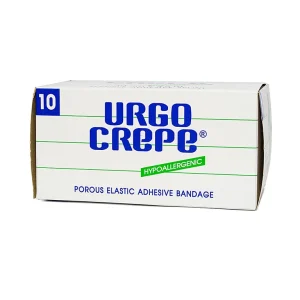 Băng keo thun co giãn Urgo Crepe size 10cm x 4.5m cố định phẫu thuật chỉnh hình, dự phòng chấn thương cơ khớp