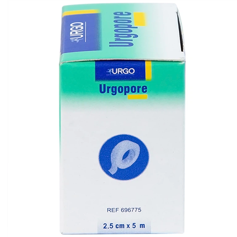 Băng keo giấy y tế Urgopore size 2.5cm x 5m thông thoáng cho da nhạy cảm, giúp kềm giữ nhanh, chắc chắn