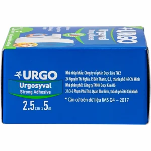 Băng keo lụa có độ dính cao Urgosyval Strong Adhessive size 2.5cm x 5m cố định băng gạc (1 cuộn)